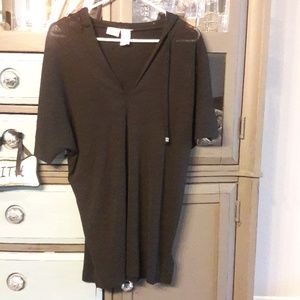 Black beach cover-up